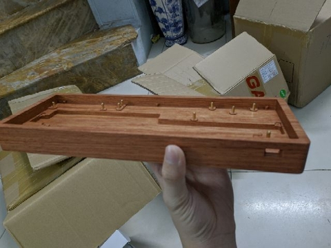 Vỏ gỗ thay thế cho bàn phím cơ GK61 Gk62 Gk64