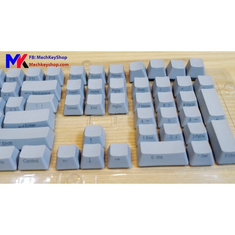 Bộ keycap 108 phím Thick PBT, Grey NINJA