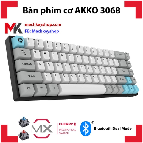 Bàn phím cơ Akko 3068 - Phím cơ Mini Bluetooth Dual Mode