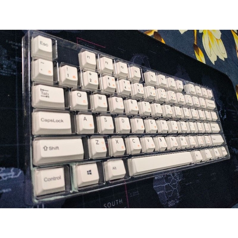 Bộ keycap Honey & Milk Thick PBT Cherry Profile 154 nút dùng cho bàn phím cơ