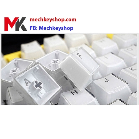 Bộ keycap 104 phím Crystal Vuông màu đen/ trắng/ vàng/ đỏ/ xanh/ hồng