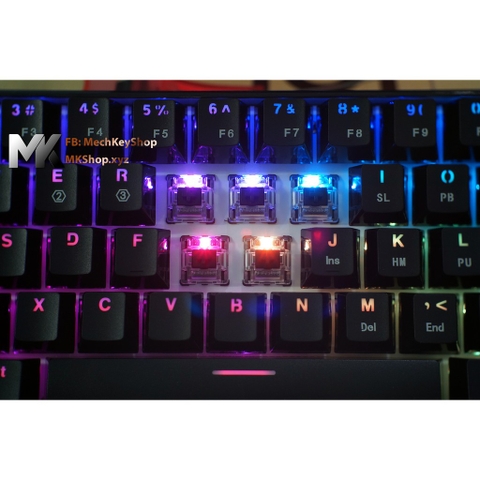 Bàn phím cơ GK61 - RGB, Gateron switch quang học