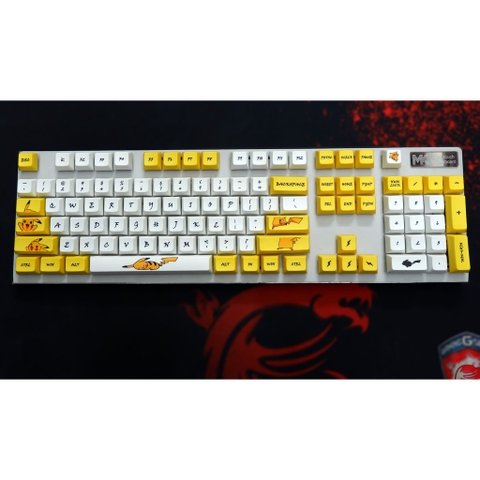 Bộ keycap Pikachu profile XDA cho bàn phím cơ
