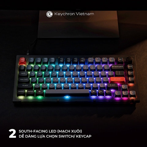 Bộ kit bàn phím cơ Keychron V1 QMK / VIA - BH 12 tháng chính hãng