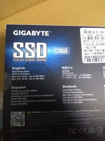 SSD 120gb Gigabyte 2.5", SSD Gigabyte sata