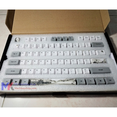 Bộ nút Keycap 104+9 phím Thick PBT Dye Sub chủ đề sông nước Giang Nam
