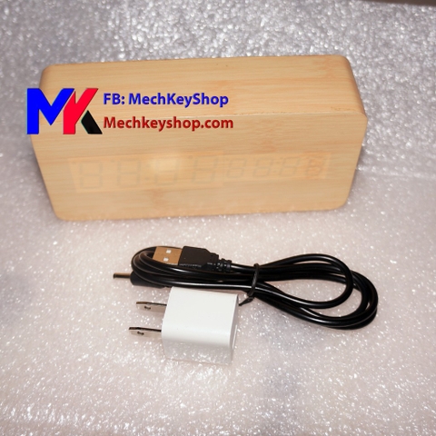 Dây nguồn/ củ sạc cho đồng hồ gỗ, camera wifi | dây DC to USB DC 3.5*1.35mm, củ 5v 1A GJ