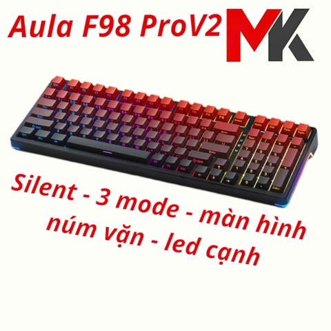 Bàn phím cơ Aula F98 Pro V2 NINJA - Silent switch