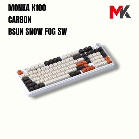 Bàn phím cơ Monka K100 Full Size, Đa Kết Nối, Pin 8000mAh | MKShop