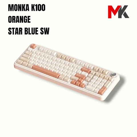 Bàn phím cơ Monka K100 Full Size, Đa Kết Nối, Pin 8000mAh | MKShop