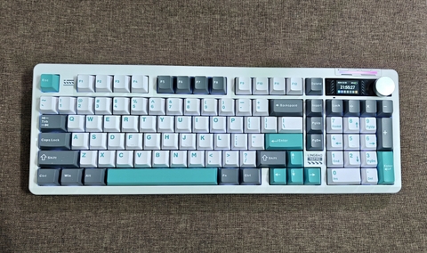 Bàn Phím Cơ Lingbao K98 Pro (Cũ 97%) - Màn Hình, Núm Xoay, Pin 10K | MKShop