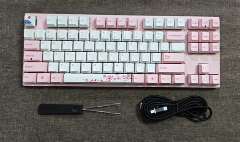 Bàn Phím Cơ Varmilo VA87M Cherry Blossom (Cũ) - TKL, Cherry Red | MKShop