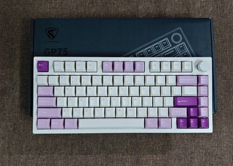 Bàn Phím Cơ FL Esports GP75 Taro Purple (Like New Fullbox) - Kailh Box Red | MKShop