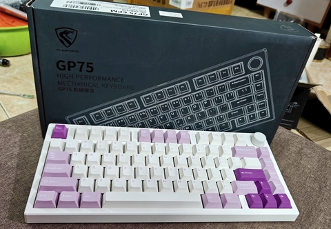 Bàn Phím Cơ FL Esports GP75 Taro Purple (Like New Fullbox) - Kailh Box Red | MKShop