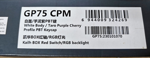 Bàn Phím Cơ FL Esports GP75 Taro Purple (Like New Fullbox) - Kailh Box Red | MKShop