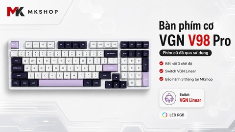 Bàn Phím Cơ VGN V98 Pro (Cũ) - Layout 98%, 3 Mode, Switch VGN Linear | MKShop