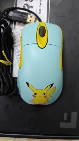 Chuột Gaming Microsoft IntelliMouse Optical 1.1A (Cũ) - Custom Pikachu, Đã Thay Click | MKShop