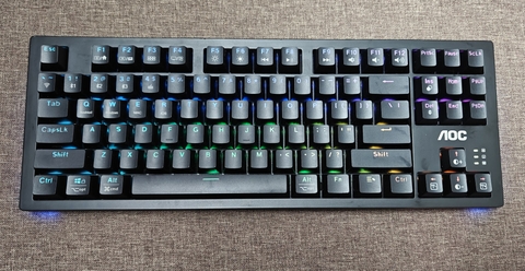 Bàn Phím Cơ AOC GK233BH (Cũ) - 3 Mode, Hotswap, Switch Leobog, LED Viền | MKShop