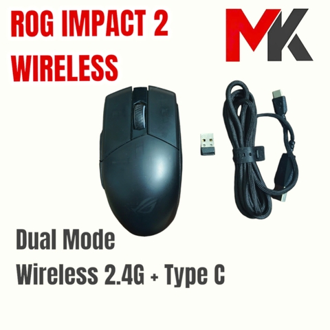 Chuột game ROG Strix Impact 2 Wireless - hàng 2nd