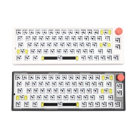 Bàn phím cơ DUKHARO VN66 kết nối 3 chế độ | Mạch xuôi | Knob núm vặn