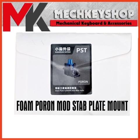 Set đệm Foam Poron Mod stab plate mount bàn phím cơ