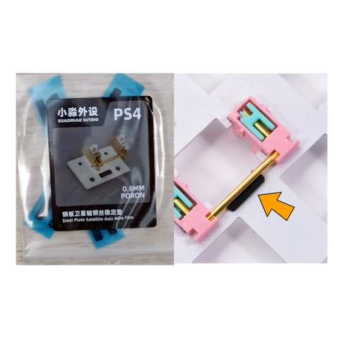 Set đệm Foam Poron Mod stab plate mount bàn phím cơ