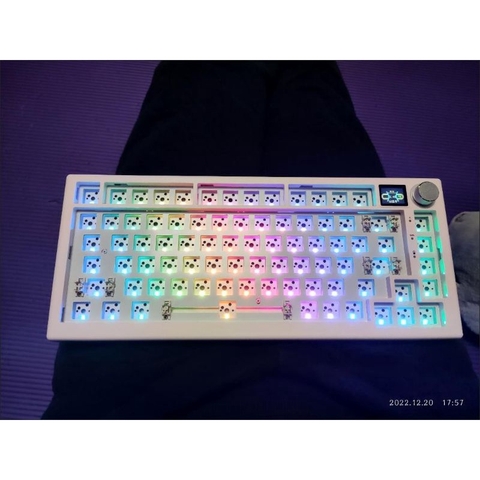 KIT Bàn phím cơ không dây XJ80 | MẠCH XUÔI | HOTSWAP Led RGB | Type C | Bluetooth 5.0 | Wireless 2.4G
