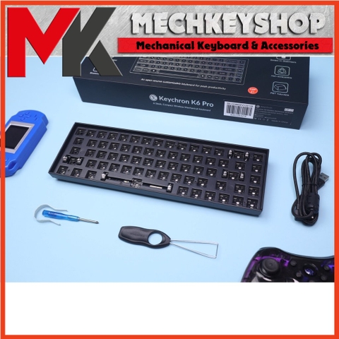 Kit Bàn Phím Cơ Keychron K8 Pro K6 Pro QMK VIA Bluetooth/ Type C Mạch Xuôi RGB Hotswap