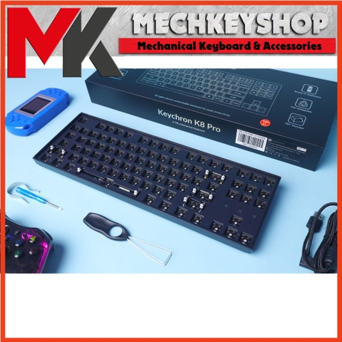 Kit Bàn Phím Cơ Keychron K8 Pro K6 Pro QMK VIA Bluetooth/ Type C Mạch Xuôi RGB Hotswap