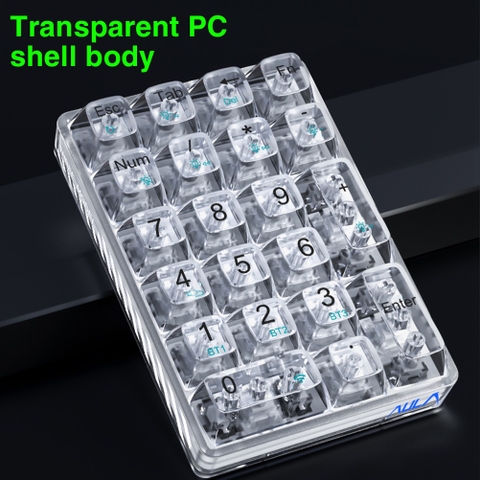 Bàn phím cơ numpad AULA F21 mini 21 phím bluetooth / có dây / 2.4G thích hợp cho Windows / MAC / Android
