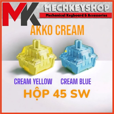 Hộp công tắc switch Akko V3 Pro Piano Cream Yellow  Blue cho bàn phím cơ