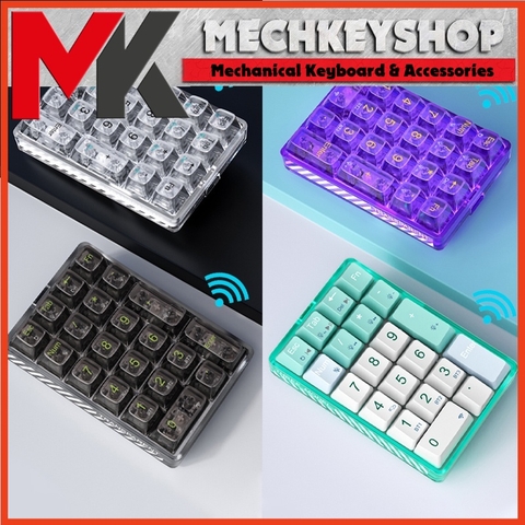 Bàn phím cơ numpad AULA F21 mini 21 phím bluetooth / có dây / 2.4G thích hợp cho Windows / MAC / Android