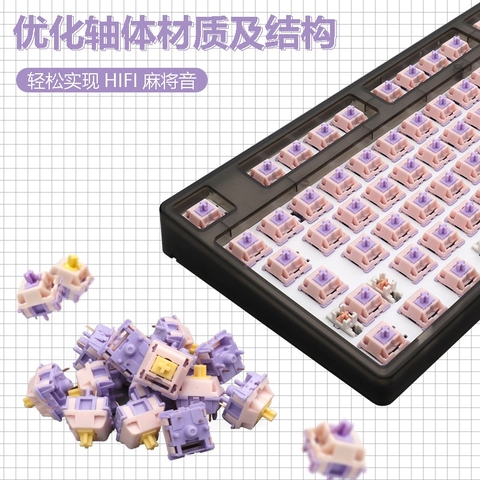 5 công tắc MMD Princess Lubed 205g0 switch linear tactile cho bàn phím cơ