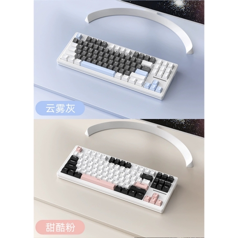 Bàn phím cơ không dây Xinmeng M87 Pro Mạch xuôi / 3 Mode / Led RGB / Hotswap / Gasket mount MKSHOP