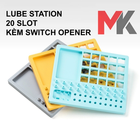 Bảng lube switch 20 slot kiêm switch opener - Lube station 20 slot - switch opener