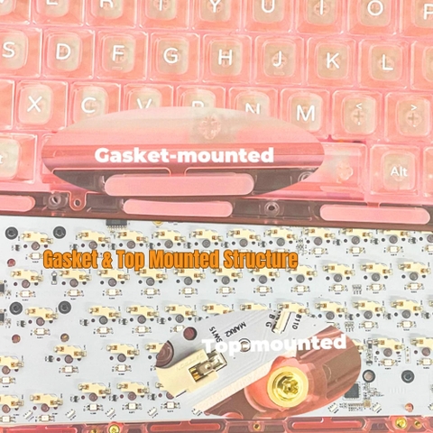 [HÀNG SẴN] Bàn phím cơ Monsgeek ice75 3 mode,mạch xuôi, vỏ trong suốt, đèn led rgb cực đẹp, hostswap,gasket mount