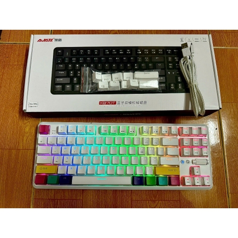 Bàn Phím Cơ Ajazz K870T - RGB, Bluetooth, Type-C Dual Mode | MKShop