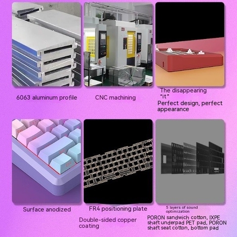 Bàn Phím Cơ AL65 - CNC Aluminum, 65% Layout, LED RGB, Hotswap | MKShop