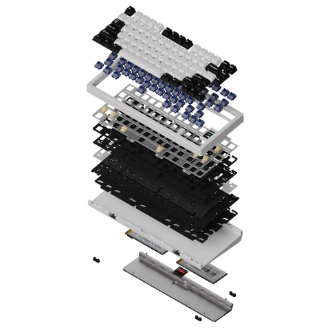 Chillkey ND75 Bàn phím cơ nhôm CNC 3 mode bluetooth 2.4G type C hotswap RGB không dây