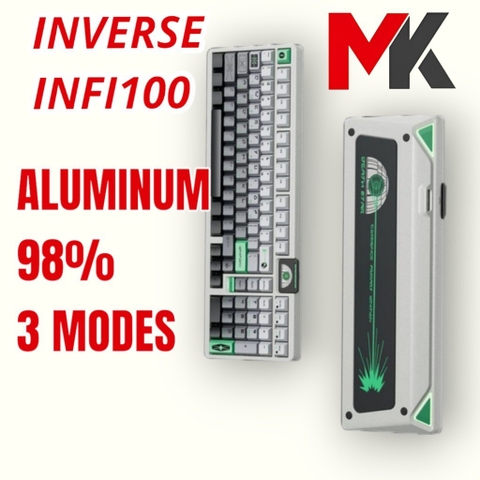 INFI100 - Bàn Phím Cơ Infi 100 Nhôm CNC 6063 Mạch Xuôi 3 Mode RGB