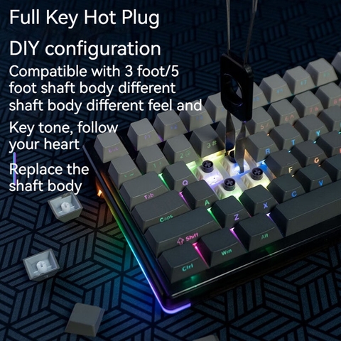 Bàn phím cơ Aula F98 Pro V2 NINJA - Silent switch