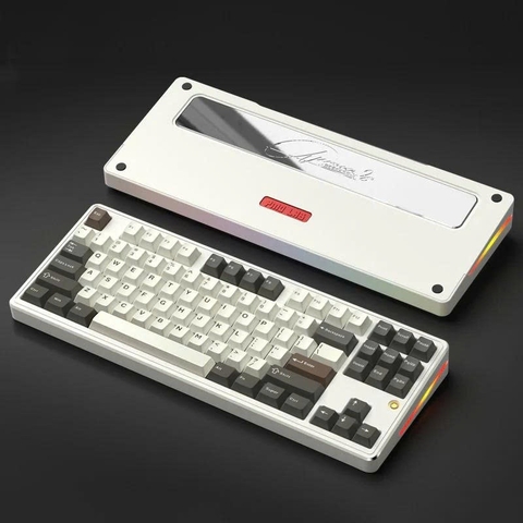 Bàn Phím Cơ PMO Aurora 80 TKL 87 Phím - Nhôm CNC, 3 Mode, Gasket Mount, RGB Aurora | MKShop