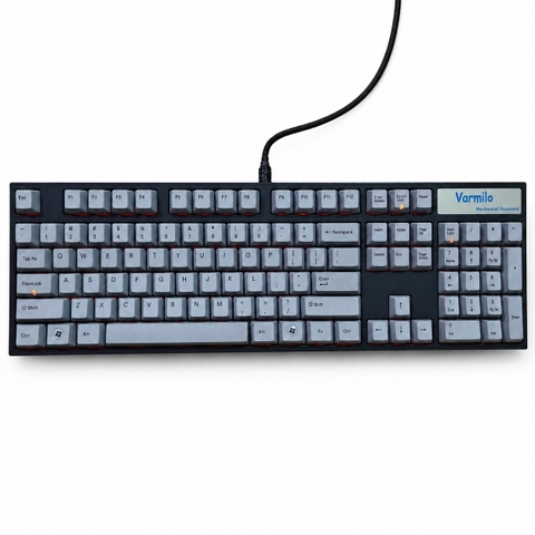 Bàn Phím Cơ Varmilo VA104M Fullsize (Cũ) - Switch Cherry Red, LED Đỏ | MKShop