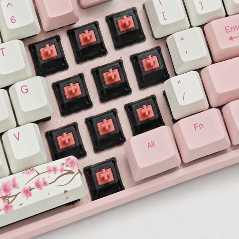 Bàn Phím Cơ Varmilo VA87M Cherry Blossom (Cũ) - Switch Cherry Silent Red | MKShop