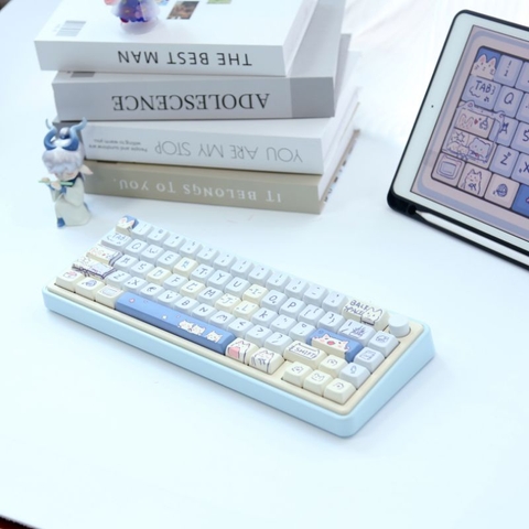 [Sẵn hàng] Kit bàn phím cơ LMK67 Nhôm 3 Modes QMK/VIA