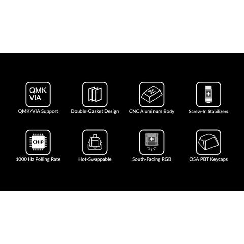 Bàn phím cơ Numpad Keychron Q0 Plus - Keymap QMK/VIA - Vỏ nhôm