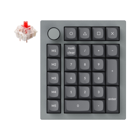 Bàn phím cơ Numpad Keychron Q0 Plus - Keymap QMK/VIA - Vỏ nhôm