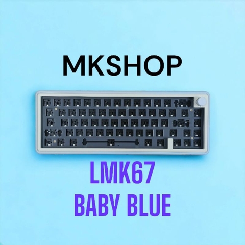 [Sẵn hàng] Kit bàn phím cơ LMK67 Nhôm 3 Modes QMK/VIA