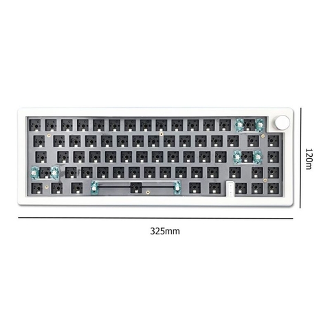 Kit bàn phím cơ GMK67 3 mode mạch xuôi gasket RGB hotswap