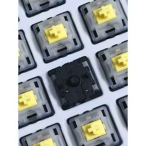 Pack 35 switch Gateron Pro KS3 Top Milky, Bot đen, Stem yello